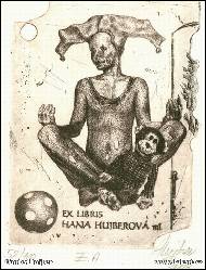 G�nter Hujber - Ex libris Hana Hujberov� ml.