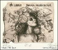 G�nter Hujber - Ex libris Hana Hujberov� 
