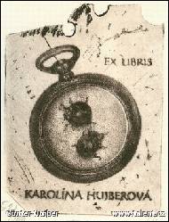G�nter Hujber - Ex libris Karol�na Hujberov�
