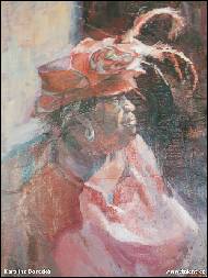 Karolína Borecká - Stará dáma s kloboukem kopie