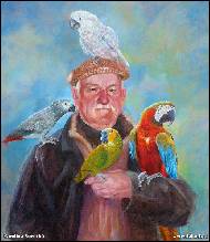 Karolína Borecká - Starý pán s papoušky