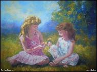 Karolína Borecká - Little Angels on meadow