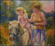 Karolína Borecká - Annie riding the horse