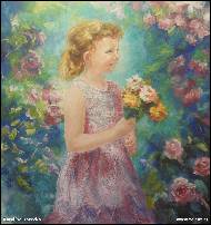 Karolína Borecká - Little Lucy with roses