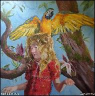 Karolína Borecká - Marry Ann with macaw