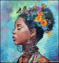 Karolína Borecká - Černoška s motýly