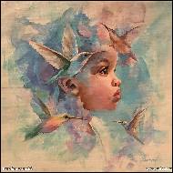 Karolína Borecká - Andílek s kolibříky 2