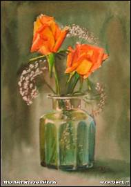 Jitka Bednářová-Smíšková - Oranžová růže