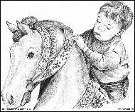 Jitka Bednářová-Smíšková - Chlapec a houpací kůň