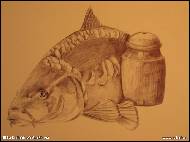 Jitka Bednářová-Smíšková - Zátiší s kaprem