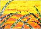 Tráva v žltej farbe