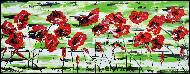 Daniel Urbaník - Red poppies 100x40cm