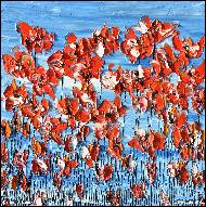 Daniel Urbaník - Poppies on blue sky 4