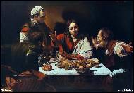 Jiří Horák - VEČEŘE V EMAUZÍCH podle CARAVAGGIA