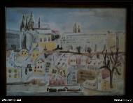 Věra Orzághová - Městská krajina 1- PRODÁNO