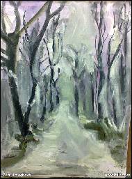 Věra Orzághová - Cyklus - Zimní krajina 2