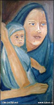 Věra Orzághová - Madona s dítětem
