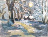 Věra Orzághová - Zasněžená krajina