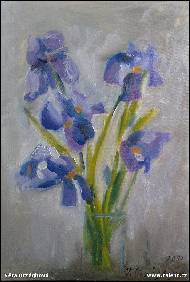 Věra Orzághová - Kosatce- PRODÁNO