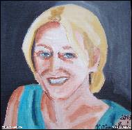 Věra Orzághová - Autoportrét- S úsměvem