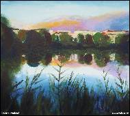 Darina Studená - Sunset above the lake