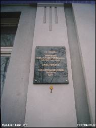 Mgr.Ivan Krupicer - Commemorative plaque of Prof. J. Hovorka